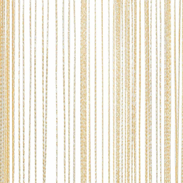 Fadenvorhänge 2 Stk. 140 x 250 cm Cremefarben