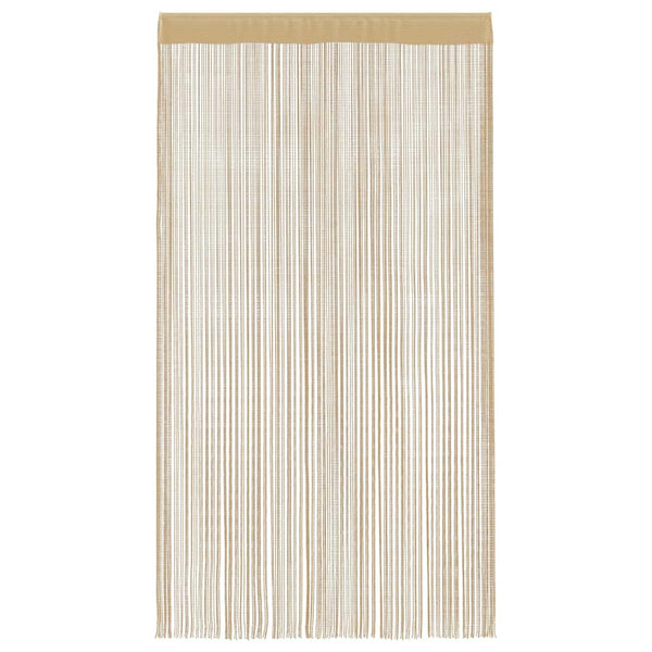 Fadenvorhänge 2 Stk. 100 x 250 cm Beige