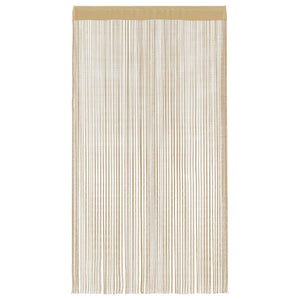 Fadenvorhänge 2 Stk. 100 x 250 cm Beige