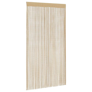 Fadenvorhänge 2 Stk. 140 x 250 cm Beige