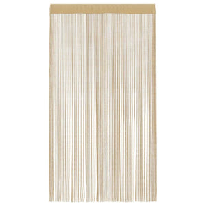 Fadenvorhänge 2 Stk. 140 x 250 cm Beige