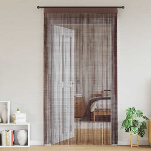 Fadenvorhänge 2 Stk. 100 x 250 cm Braun