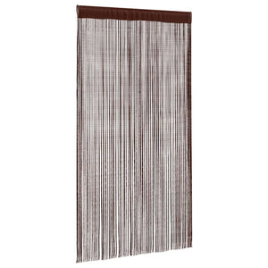 Fadenvorhänge 2 Stk. 100 x 250 cm Braun
