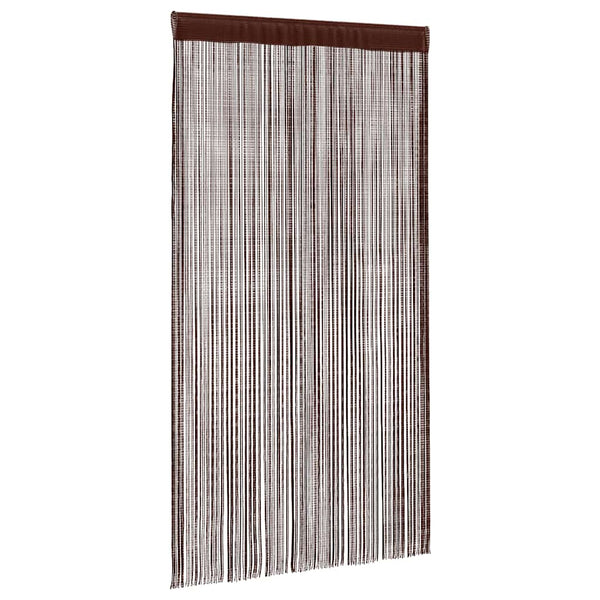 Fadenvorhänge 2 Stk. 100 x 250 cm Braun