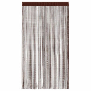 Fadenvorhänge 2 Stk. 100 x 250 cm Braun