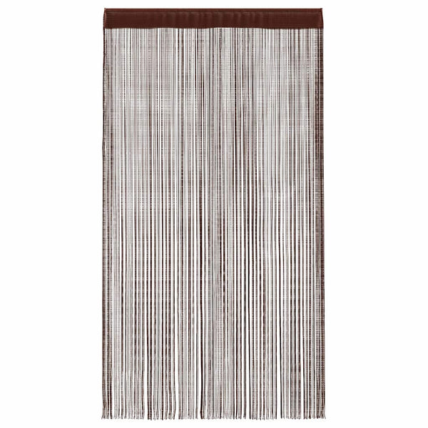 Fadenvorhänge 2 Stk. 100 x 250 cm Braun