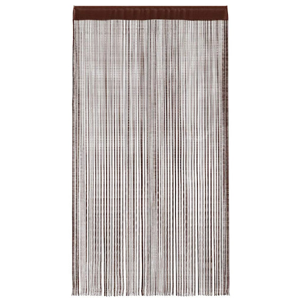 Fadenvorhänge 2 Stk. 140 x 250 cm Braun