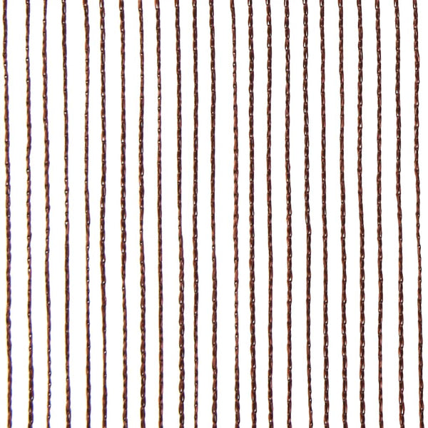 Fadenvorhänge 2 Stk. 140 x 250 cm Braun