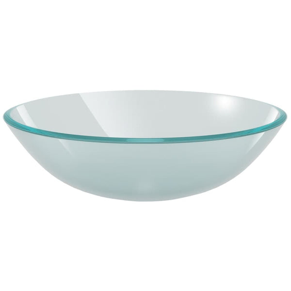 Waschbecken Hartglas 42 cm Mattiert