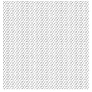 Gittermatte Streckmetall Edelstahl 50×50 cm 20×10×2 mm