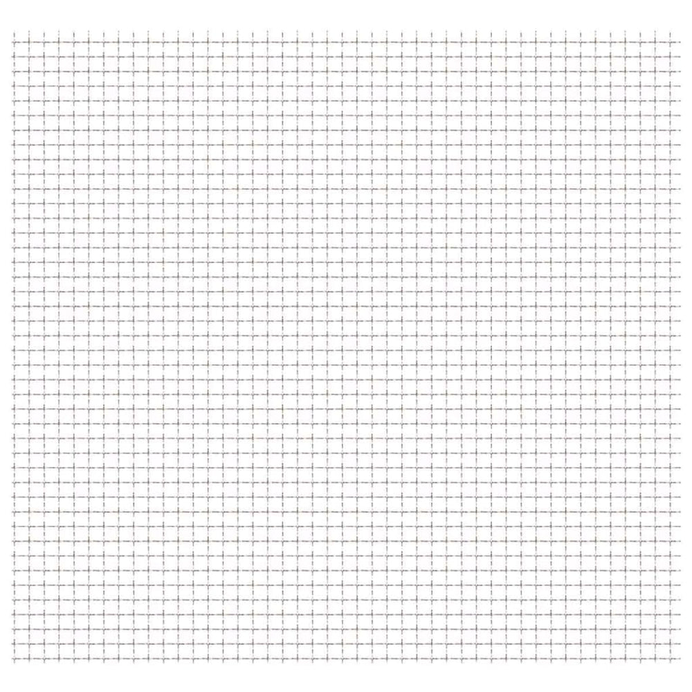 vidaXL Crimped Mesh Stainless Steel 50×50 cm 11×11×2 mm