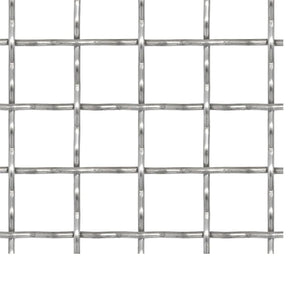 Wellengitter Edelstahl 50×50 cm 11×11×2 mm