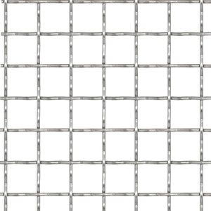 Wellengitter Edelstahl 100x85 cm 21x21x2,5 mm