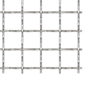 Wellengitter Edelstahl 100x85 cm 21x21x2,5 mm