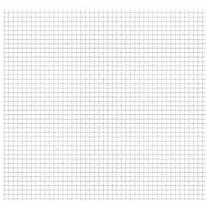 Wellengitter Edelstahl 50×50 cm 31×31×3 mm