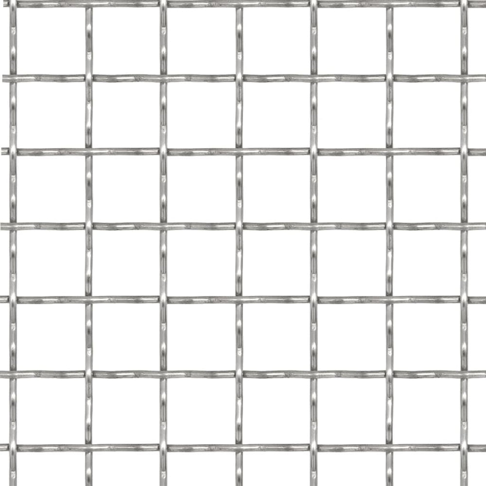 vidaXL Crimped Mesh Stainless Steel 100x85 cm 31x31x3 mm