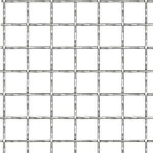 Wellengitter Edelstahl 100x85 cm 31x31x3 mm