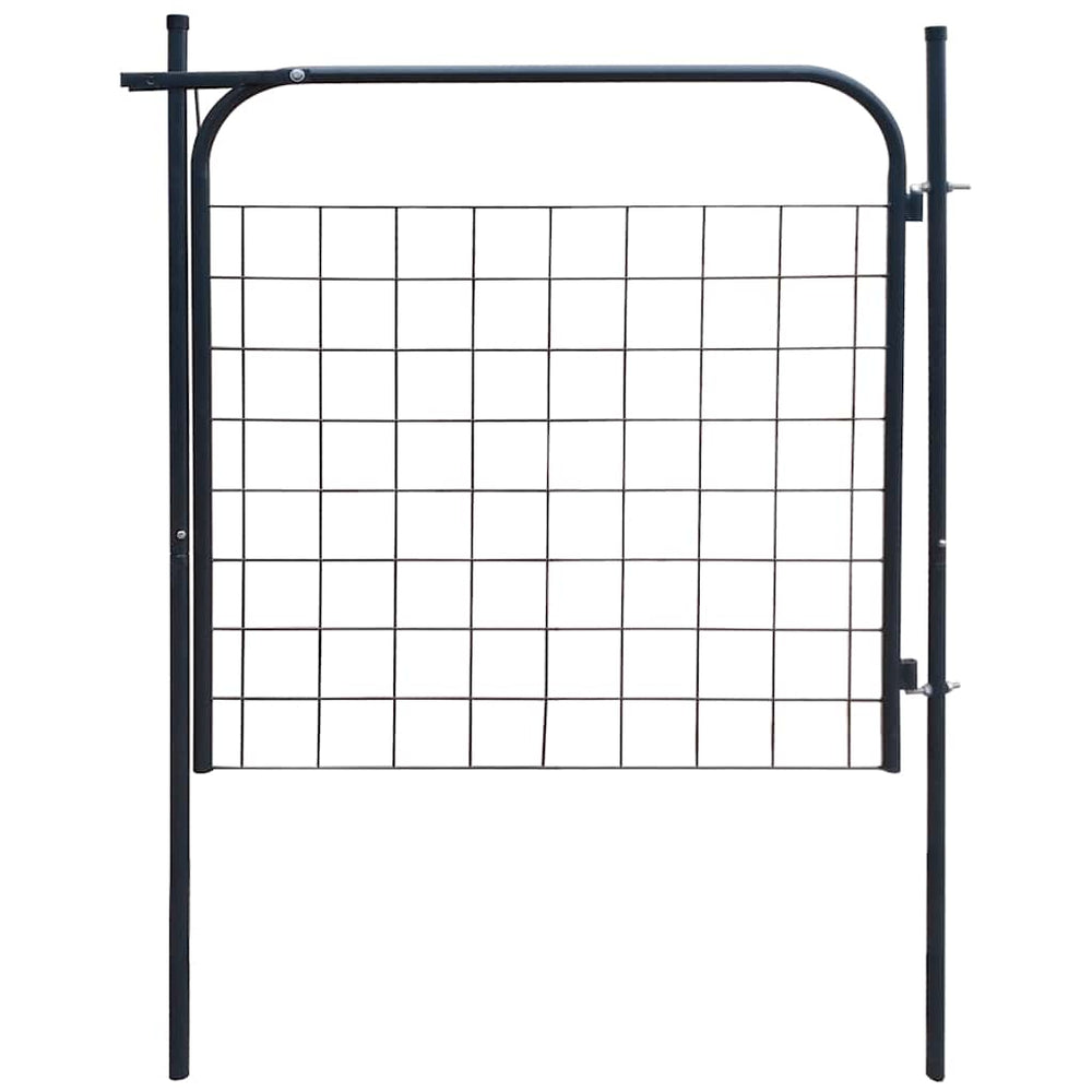 vidaXL Garden Gate 100x100 cm Anthracite