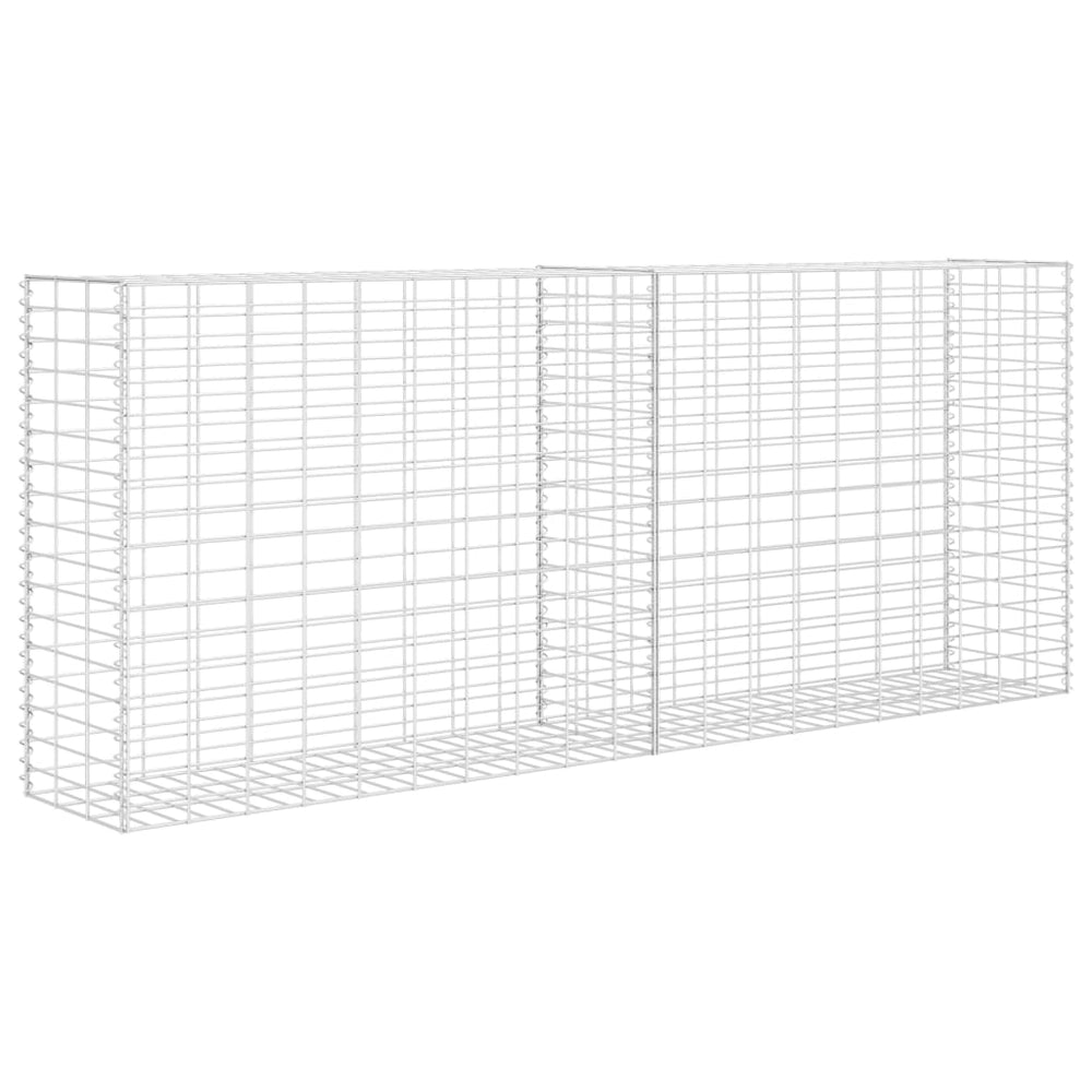 vidaXL Gabion Galvanized Steel 85x30x200 cm