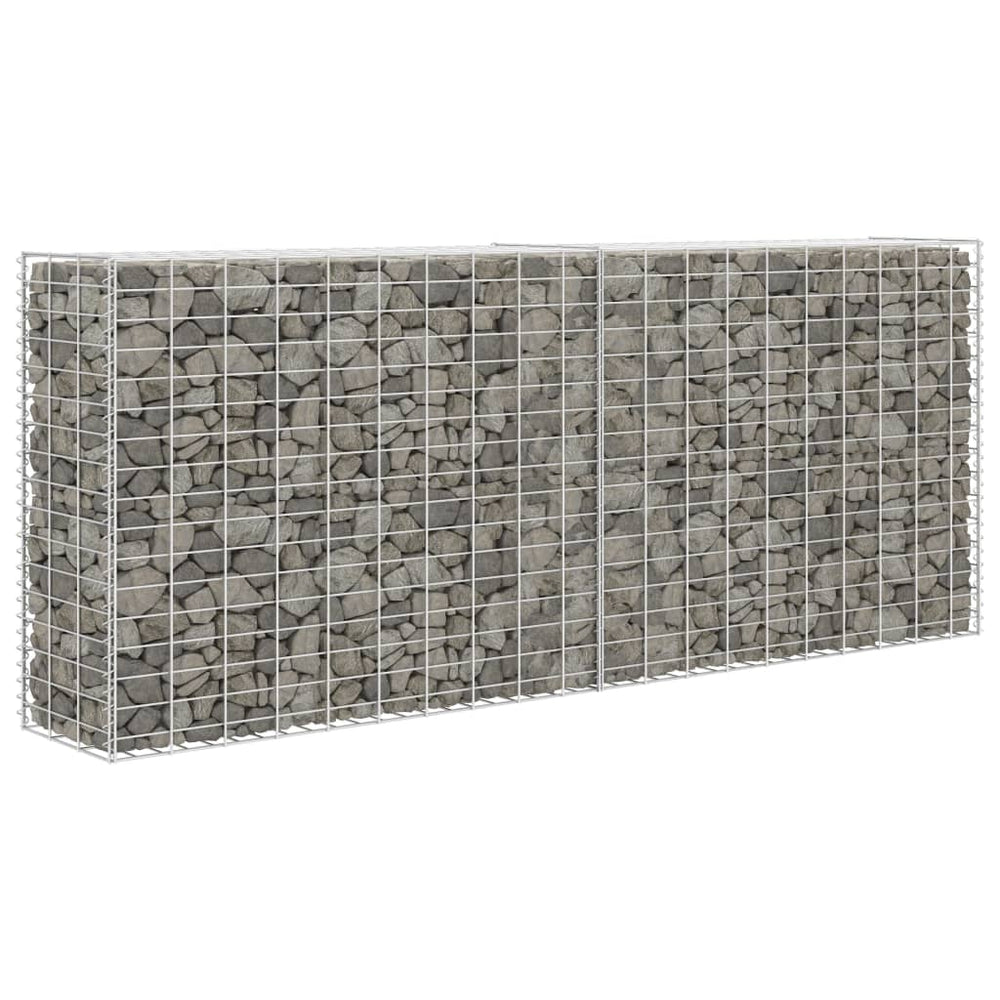 vidaXL Gabion Galvanized Steel 85x30x200 cm
