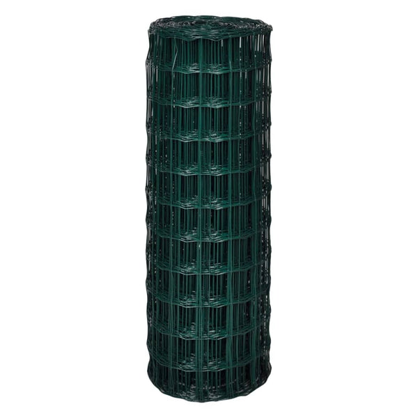 Eurozaun Stahl 25 x 1,7 m Grün