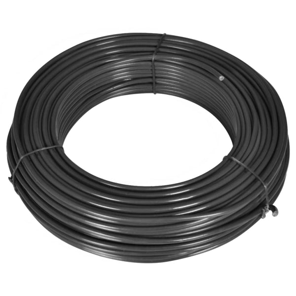 Zaun-Spanndraht 80 m 2,1/3,1 mm Stahl Grau