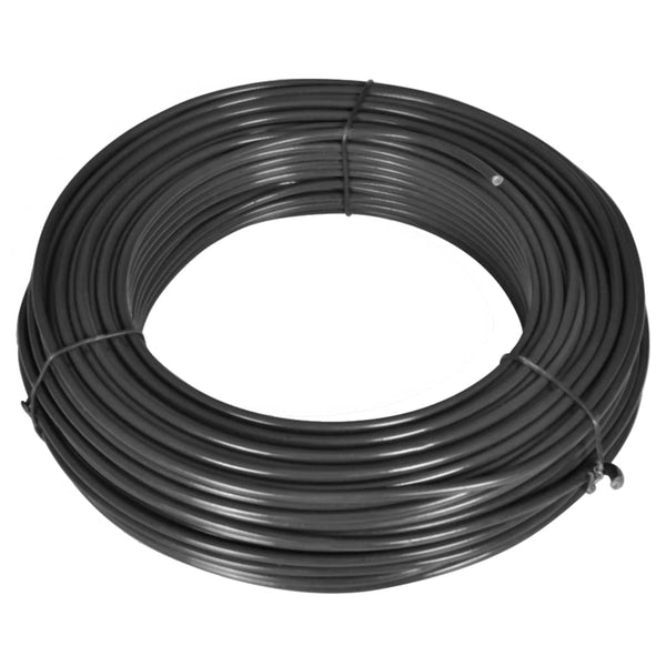 Zaun-Spanndraht 80 m 2,1/3,1 mm Stahl Grau