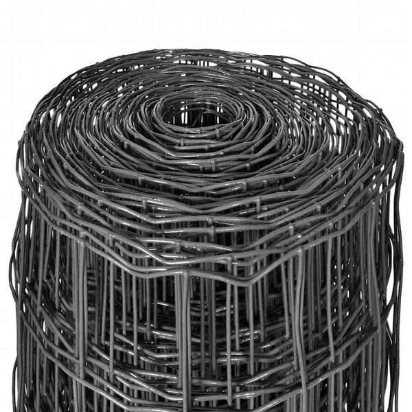 Eurozaun Stahl 10 x 1,2 m Grau