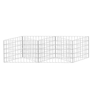 Gabionenkorb Pflanzkasten Gemüse-Hochbeet Stahl 120×30×50 cm