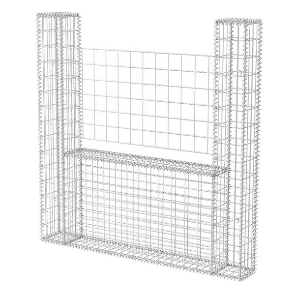 Gabionenkorb U-Form Stahl 160×20×150 cm