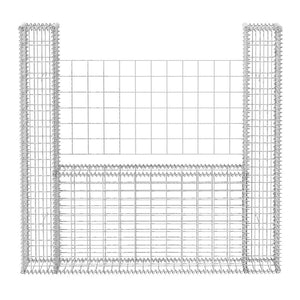 Gabionenkorb U-Form Stahl 160×20×150 cm