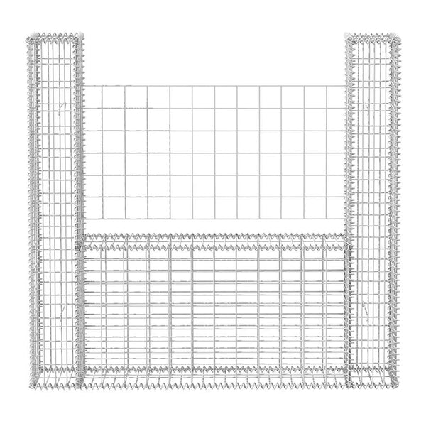 Gabionenkorb U-Form Stahl 160×20×150 cm