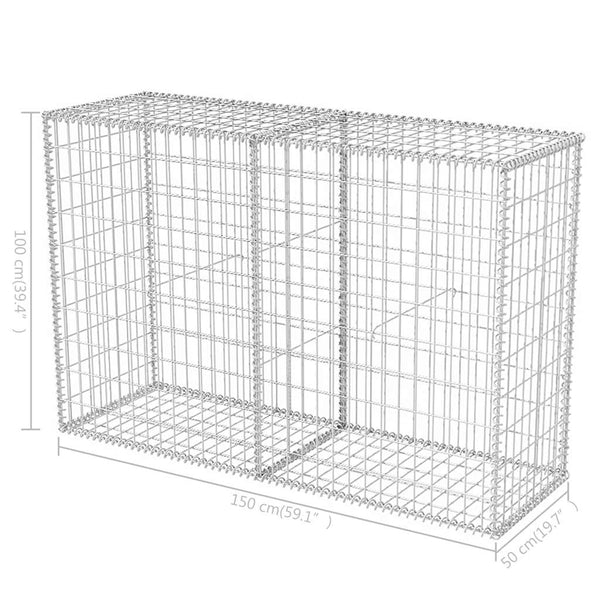 Gabionenkorb Stahl 150×50×100 cm