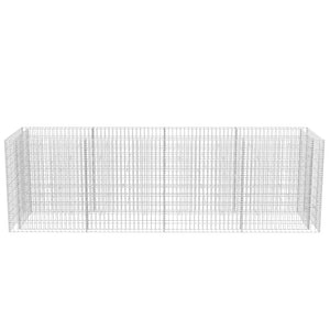 Gabionen-Hochbeet Stahl 360×90×100 cm