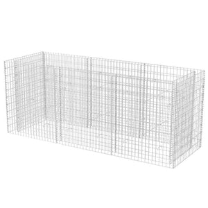 Gabionen-Hochbeet Stahl 270×90×100 cm