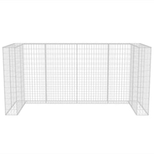 Gabionen-Mülltonnenverkleidung für 3 Tonnen Stahl 250x100x120cm