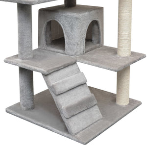 Katzen-Kratzbaum Sisal 125 cm Grau