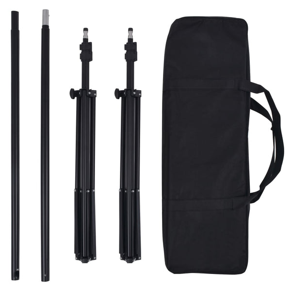 Fotostudio-Set mit 5 farbigen Hintergründen und einstellbarer Aufhängung