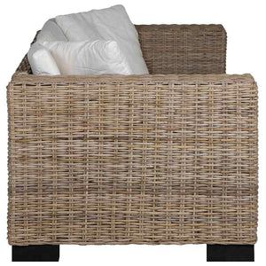 2-Sitzer Sofa Echtes Rattan