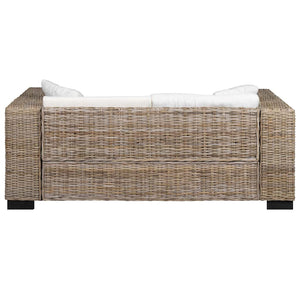 2-Sitzer Sofa Echtes Rattan