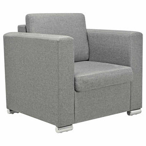 Sessel Hellgrau Stoff