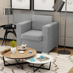 Sessel Hellgrau Stoff