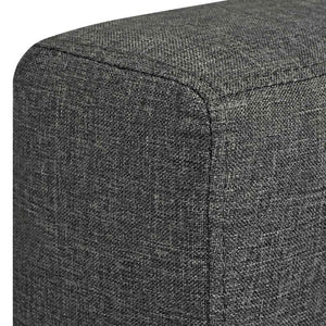 vidaXL Fauteuil Gris foncé Tissu