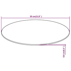 Tischplatte aus gehärtetem Glas rund 300 mm