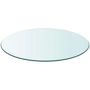 Tischplatte aus gehärtetem Glas rund 400 mm