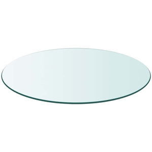 Tischplatte aus gehärtetem Glas rund 600 mm