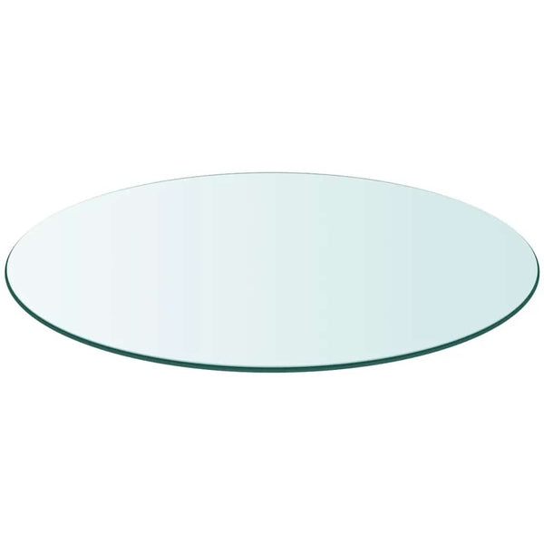 Tischplatte aus gehärtetem Glas rund 700 mm
