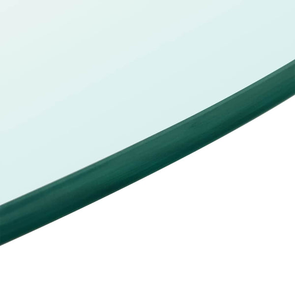 Tischplatte aus gehärtetem Glas rund 80 cm