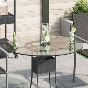 Tischplatte aus gehärtetem Glas rund 80 cm