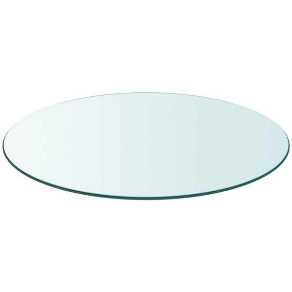 Tischplatte aus gehärtetem Glas rund 900 mm
